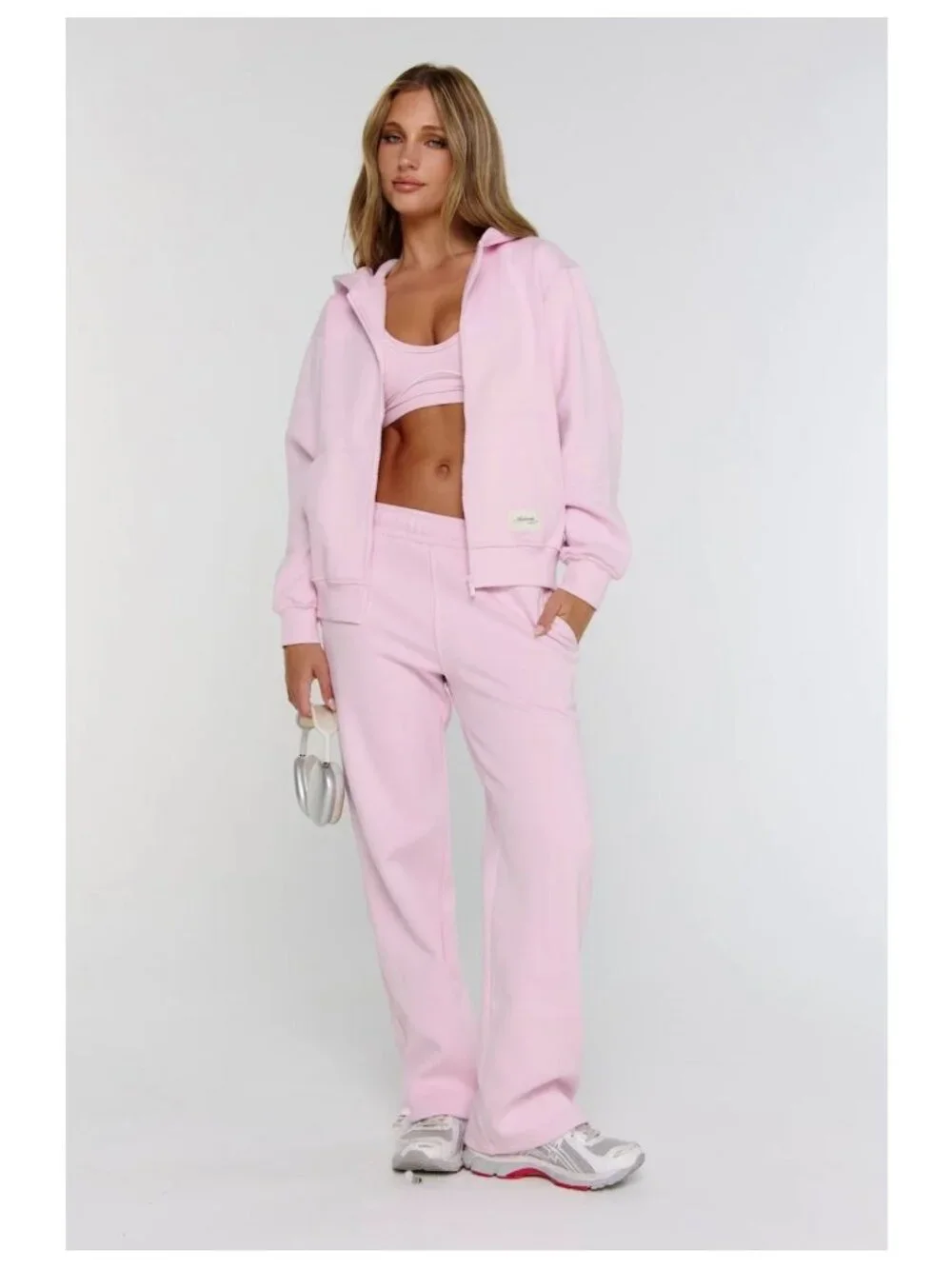 Astoria Athletics small powder pink FormFleece zip hoodie oversized athleisure